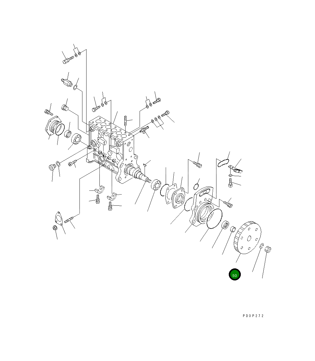 Шестерня DK134322-2000 Komatsu