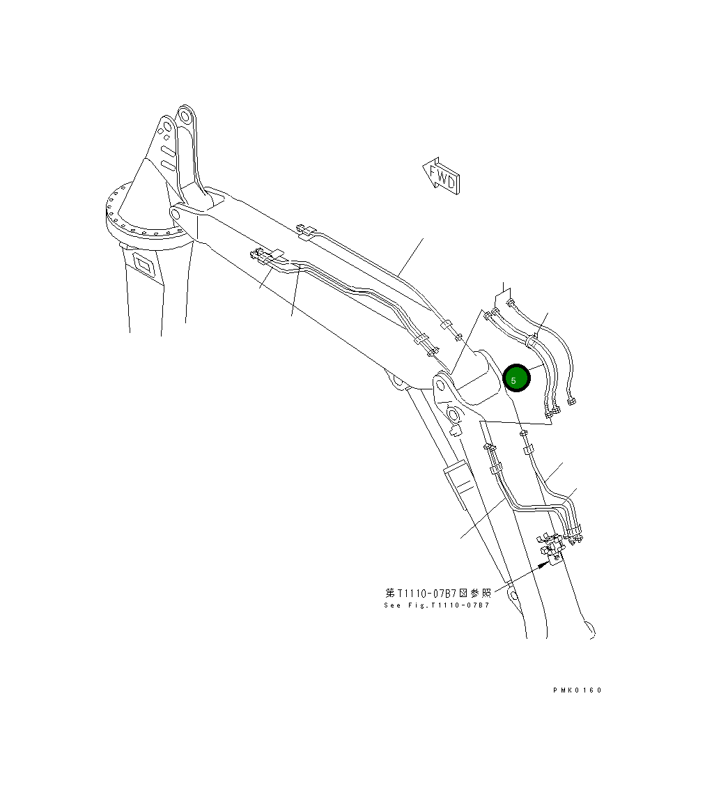 Шланг 07102-00309 Komatsu