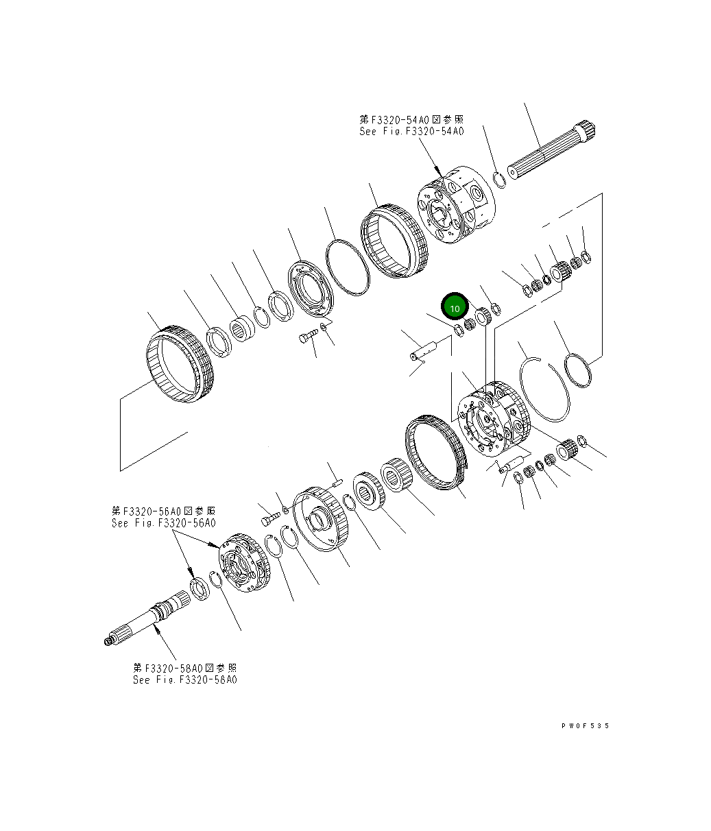 Шестерня 569-15-32421 Komatsu