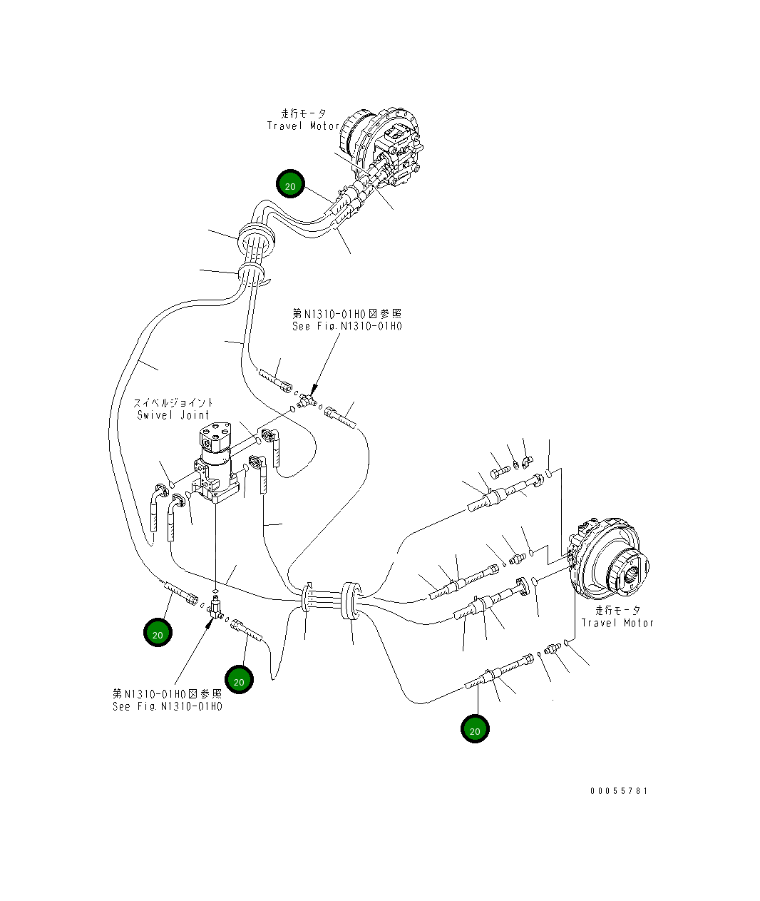 Шланг 02762-00418 Komatsu