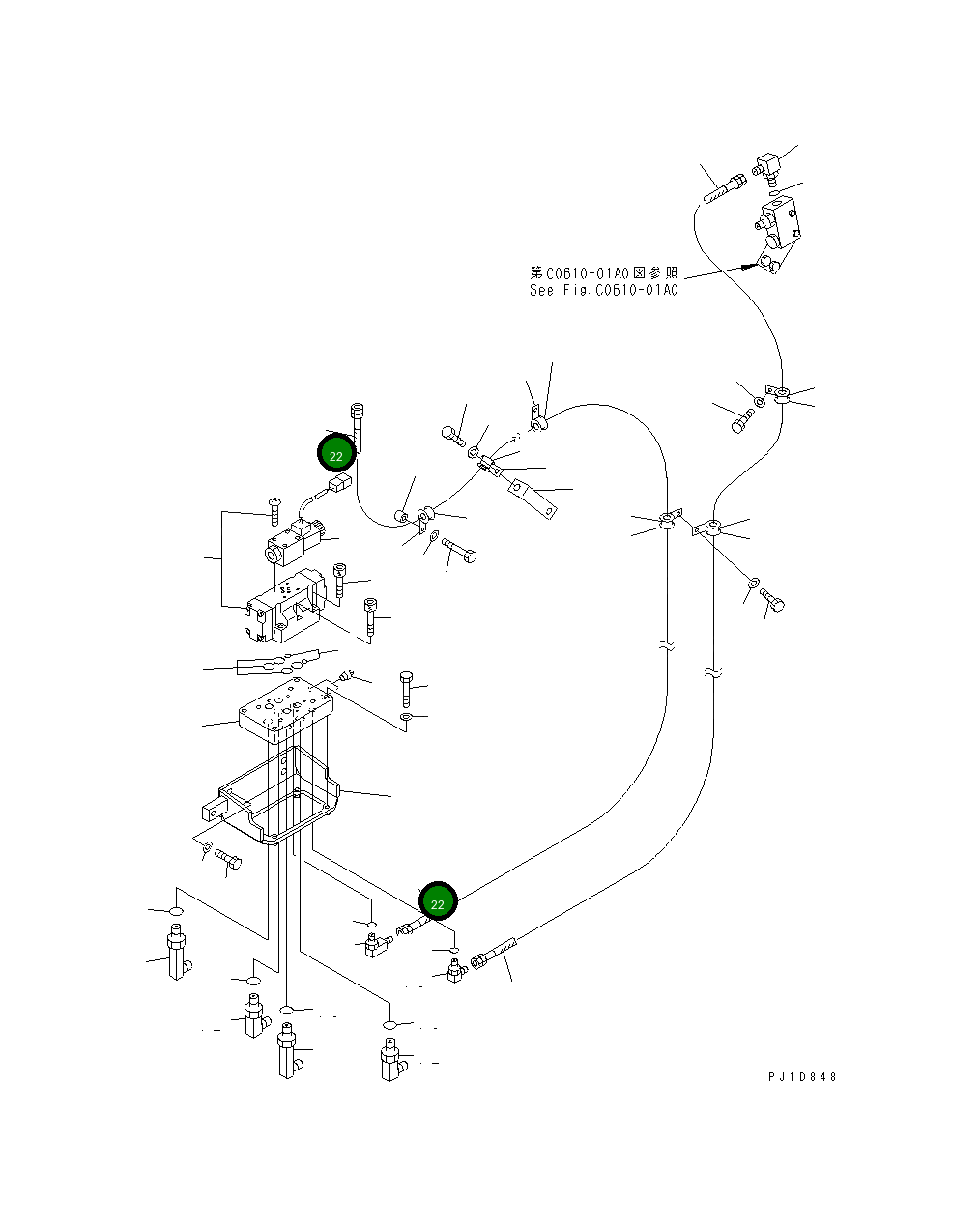 Шланг 17A-61-13440 Komatsu