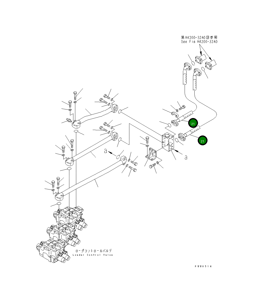 Шланг 07297-02424 Komatsu