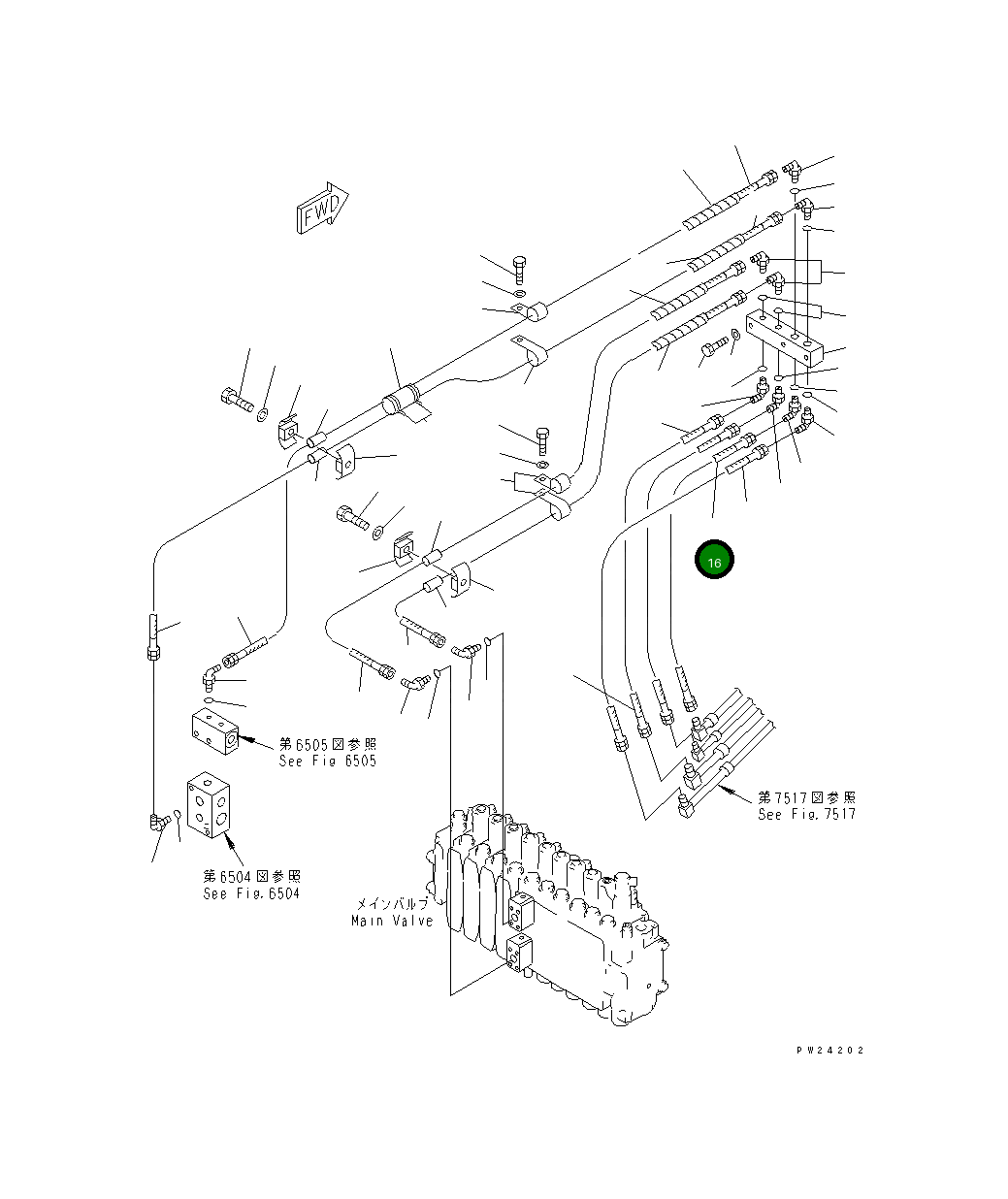 Шланг 07123-50409 Komatsu