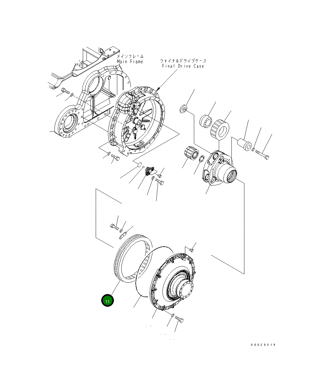 Шестерня 154-27-72260 Komatsu