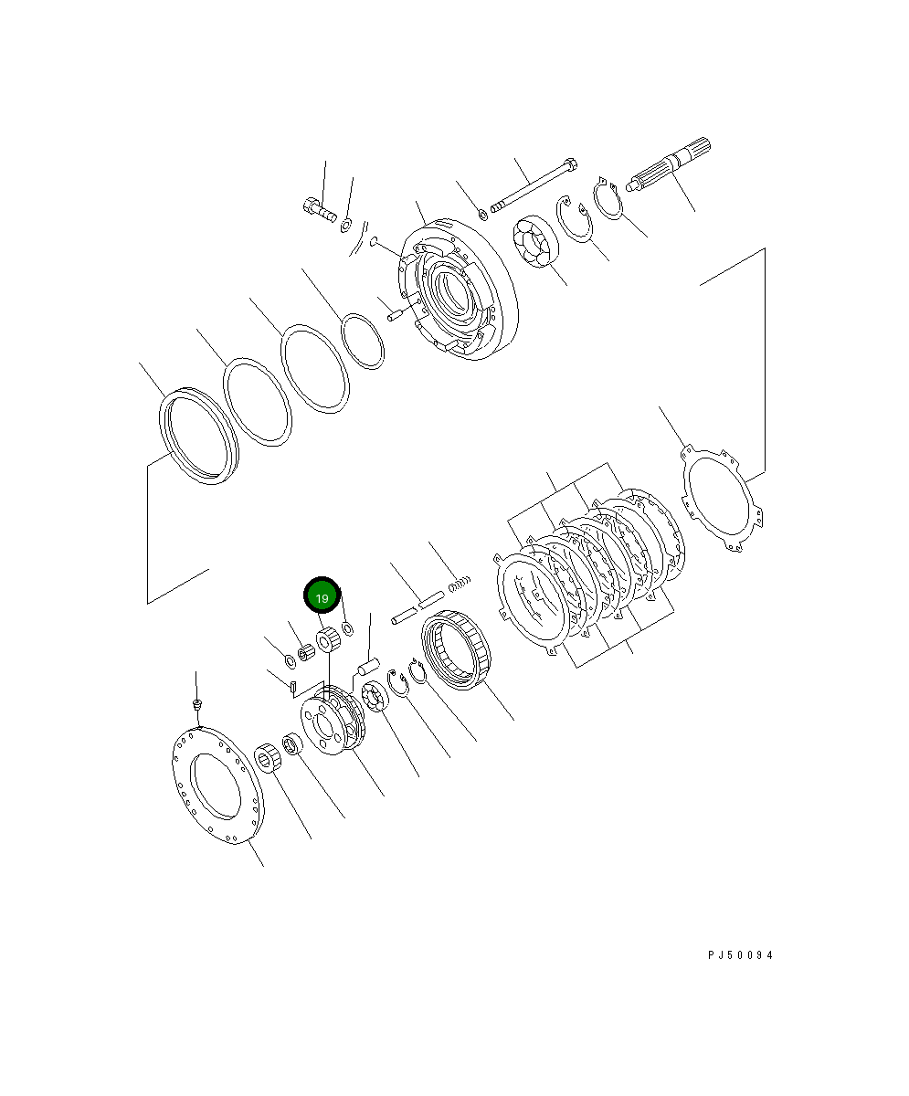 Шестерня 23E-15-12411 Komatsu