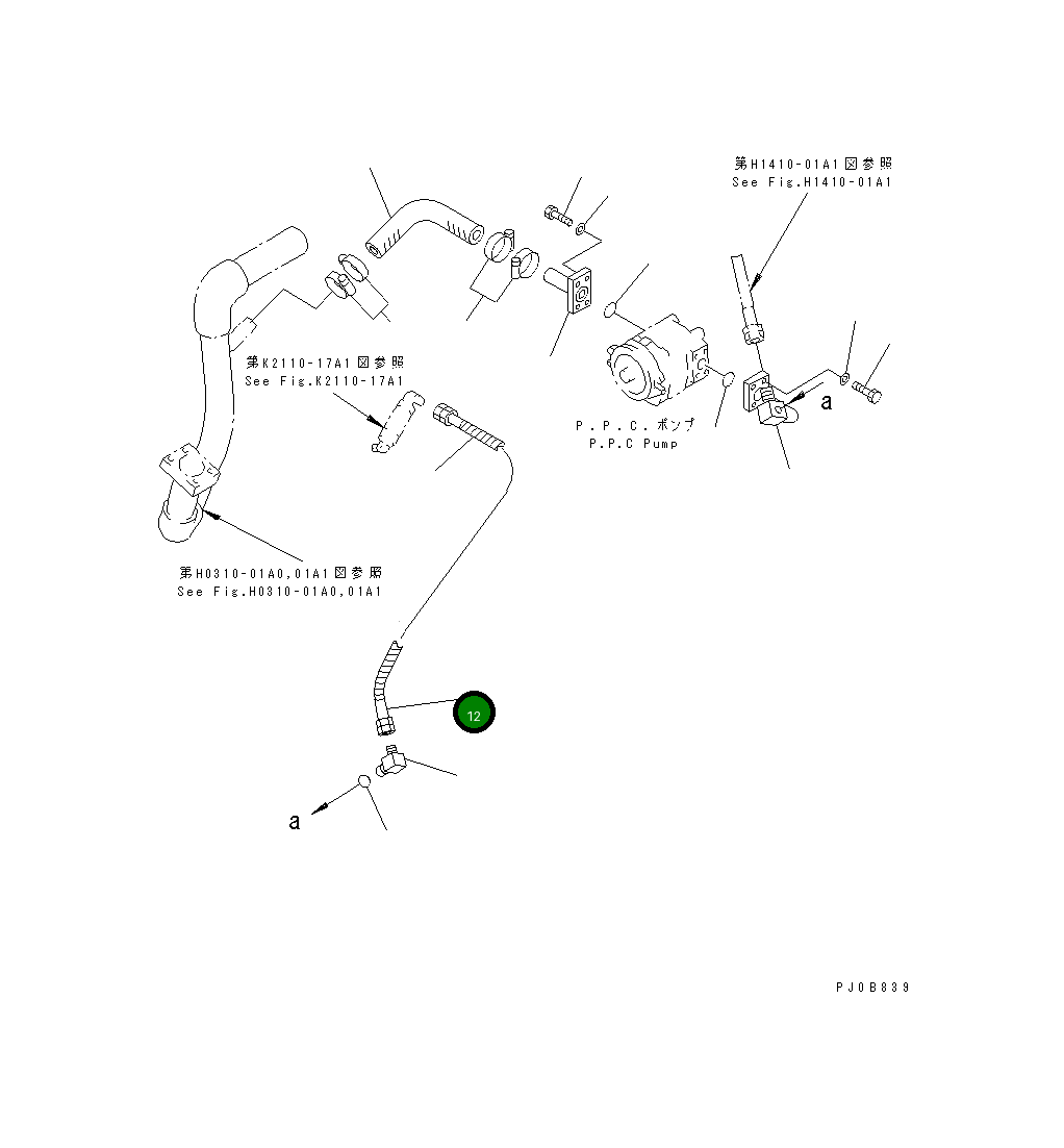 Шланг 14X-43-14890 Komatsu