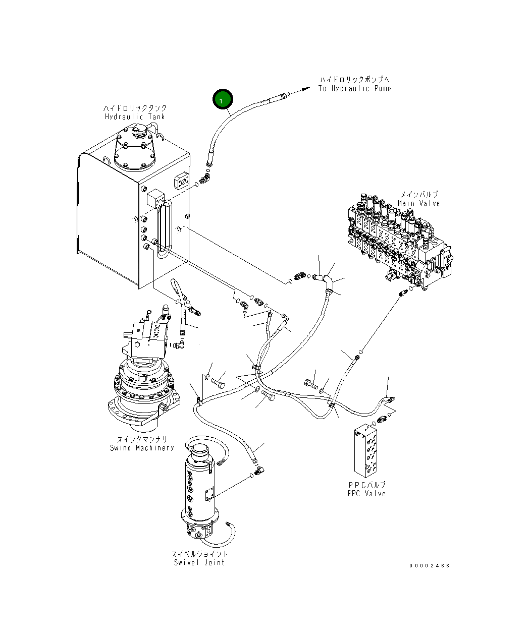 Шланг 02762-00508 Komatsu