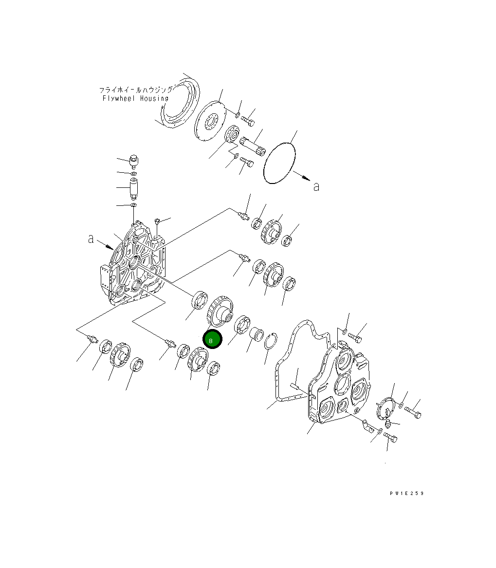 Шестерня 209-38-51181 Komatsu