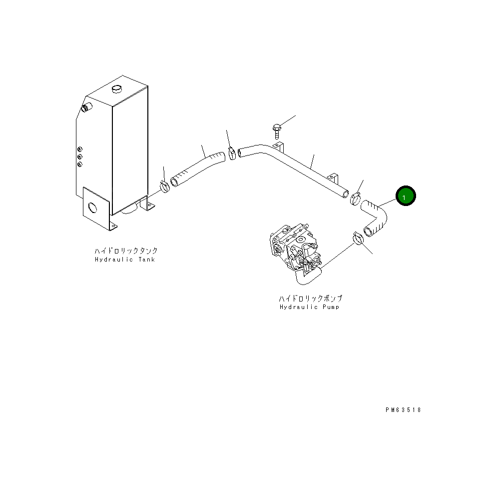 Шланг 20P-62-82942 Komatsu