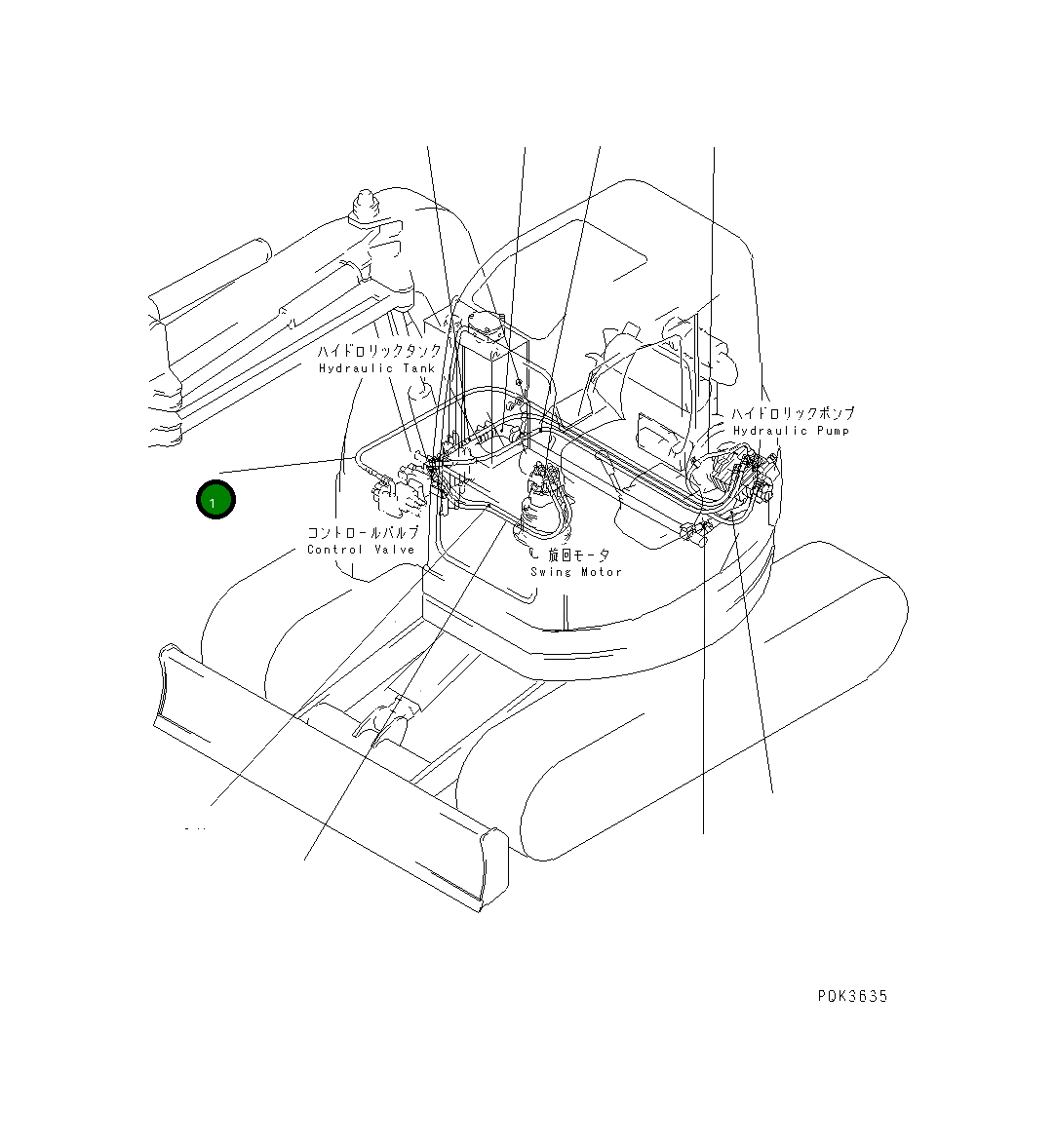 Шланг 20U-62-21490 Komatsu