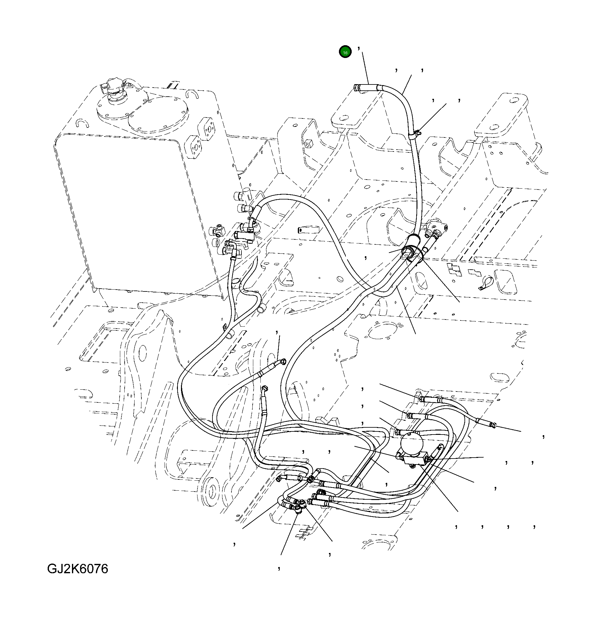 Шланг 20G-62-33630 Komatsu