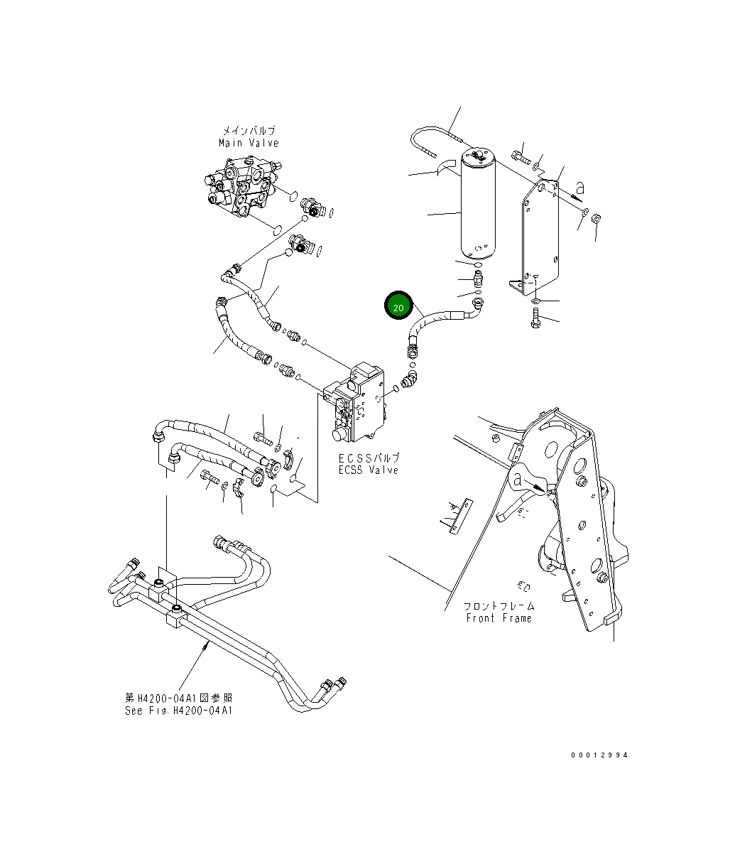 Шланг 02754-00504 Komatsu