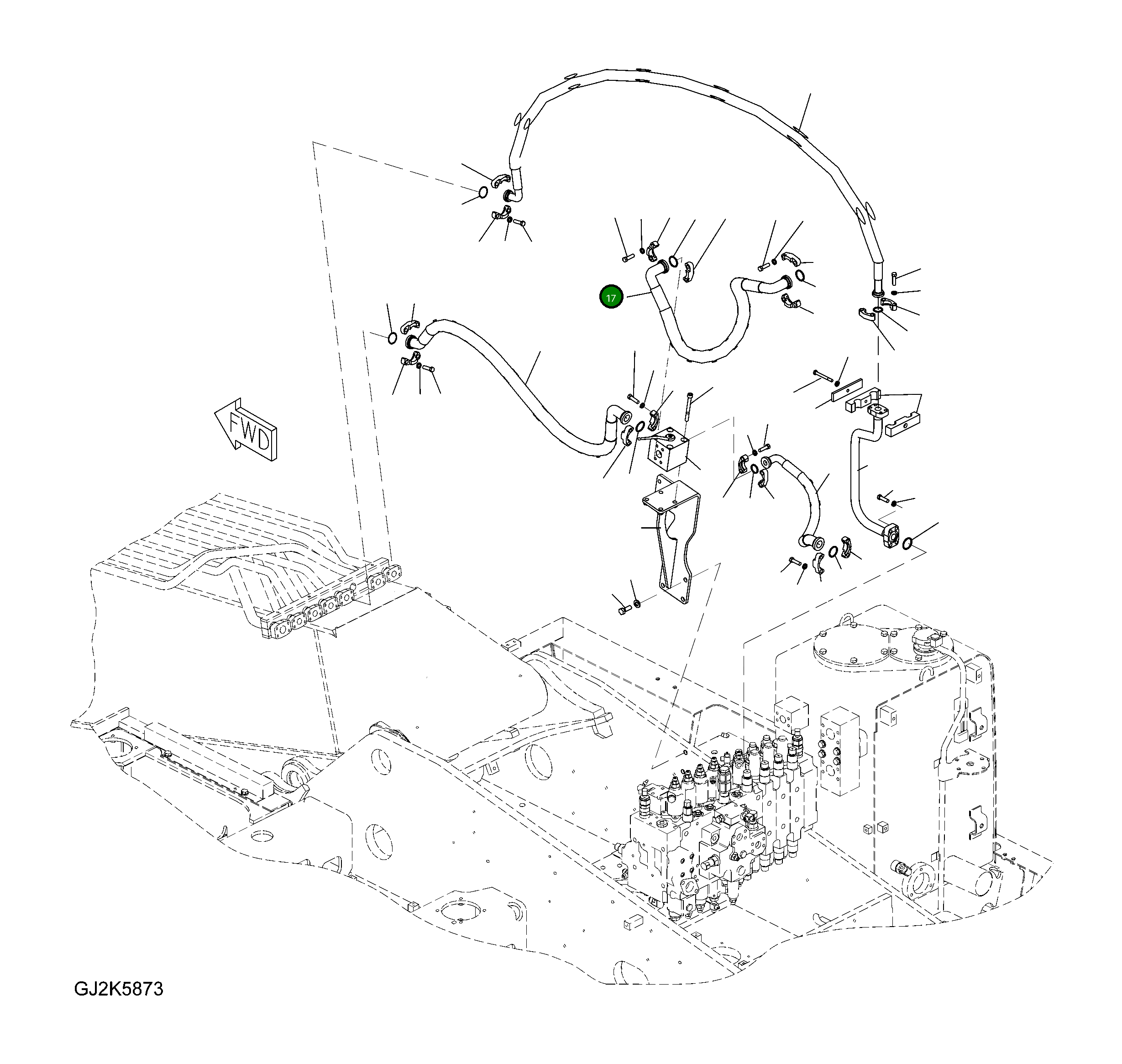 Шланг 20K-970-3230 Komatsu