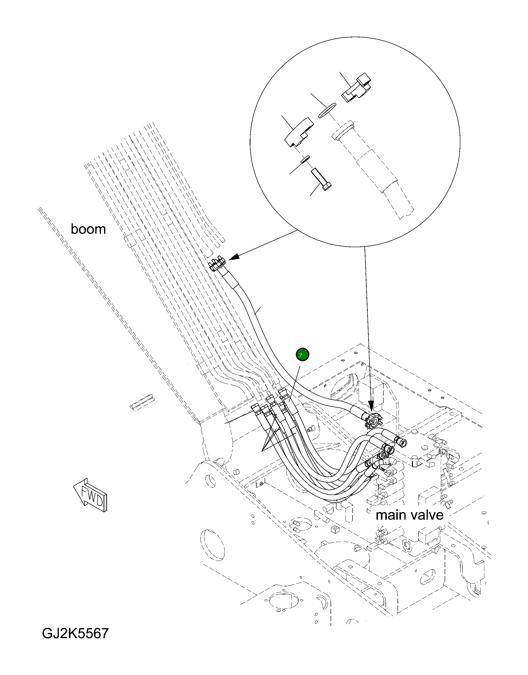 Шланг 20E-62-32360 Komatsu