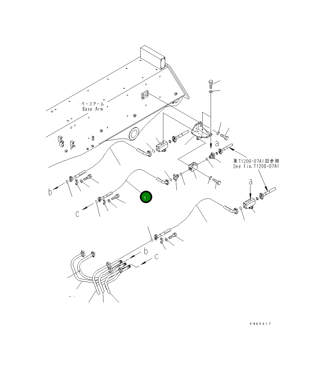 Шланг 07097-00613 Komatsu