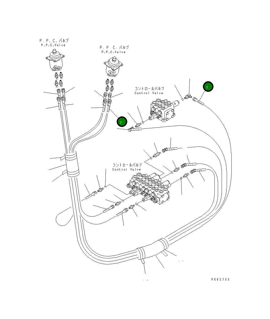 Шланг 20P-62-74217 Komatsu