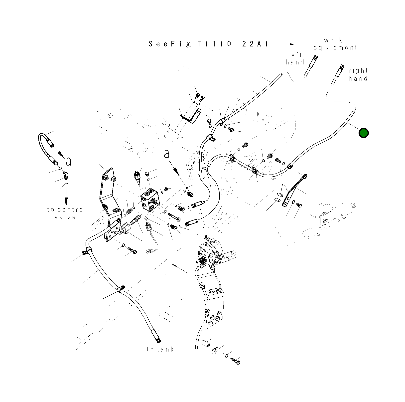 Шланг 20Y-62-K7181 Komatsu