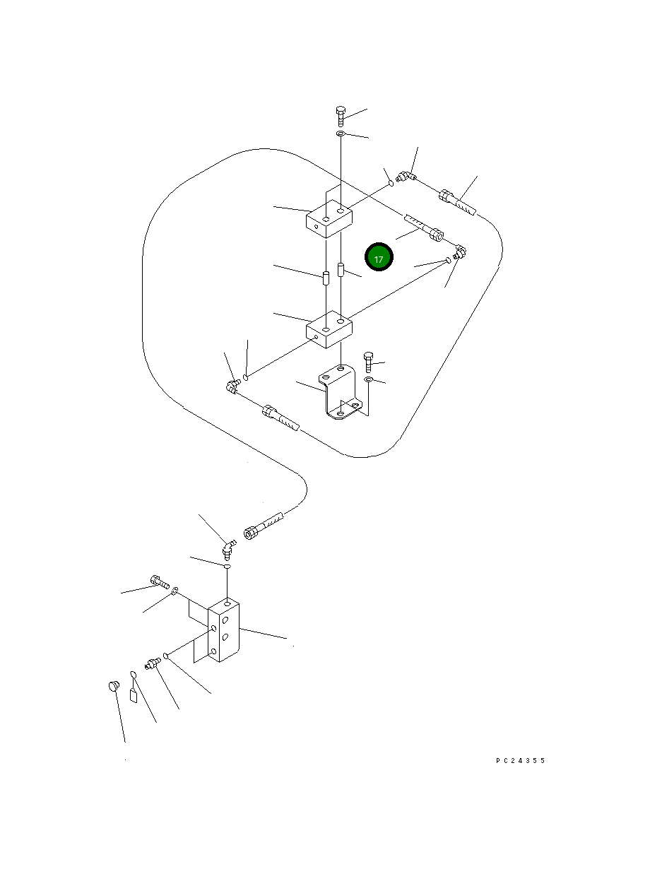 Шланг 07102-20364 Komatsu