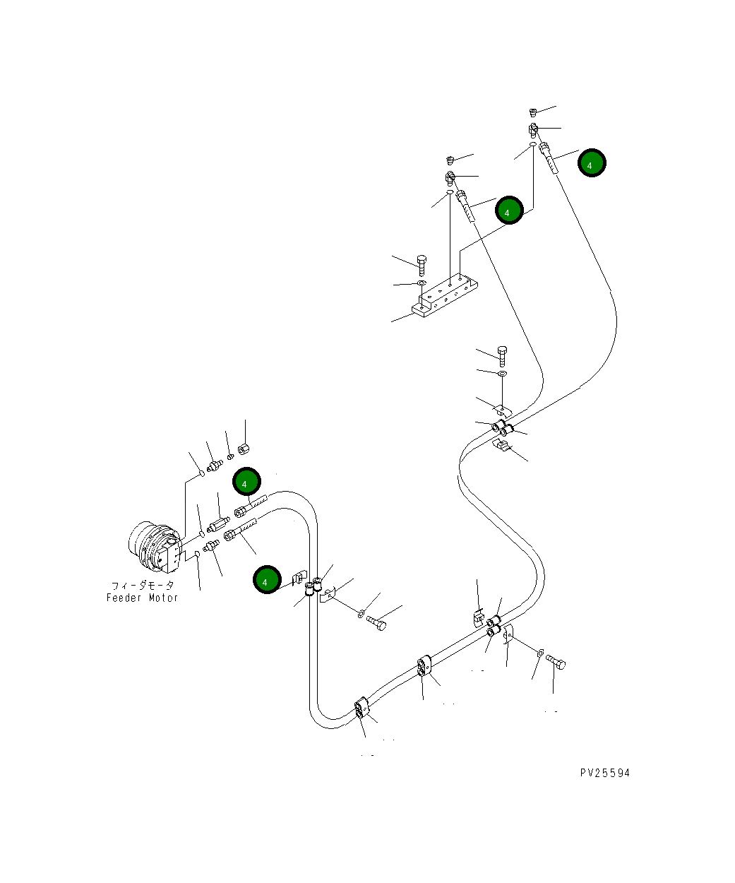 Шланг 07086-00439 Komatsu