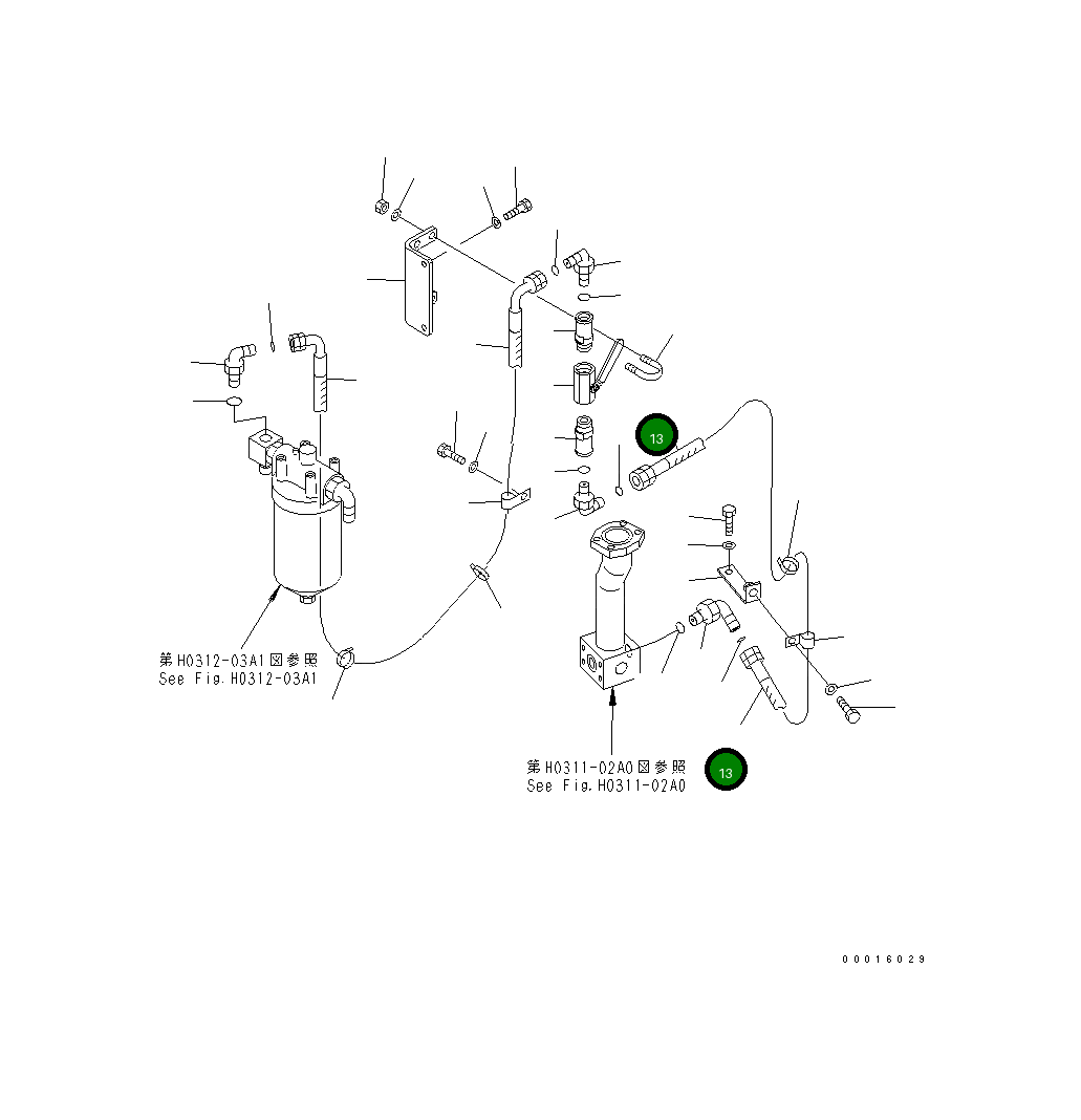 Шланг 209-64-13131 Komatsu