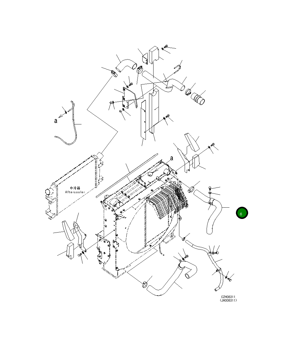 Шланг 207-03-75640 Komatsu