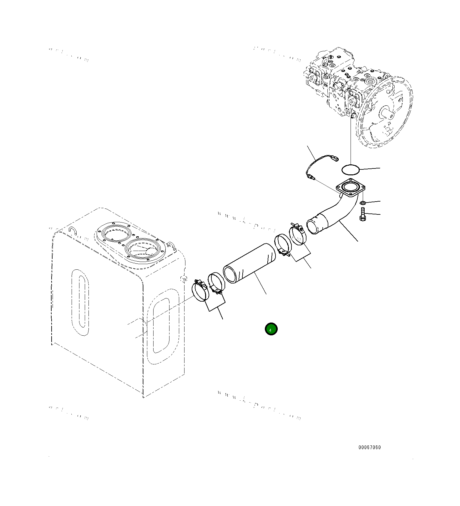 Шланг 0726008732 Komatsu