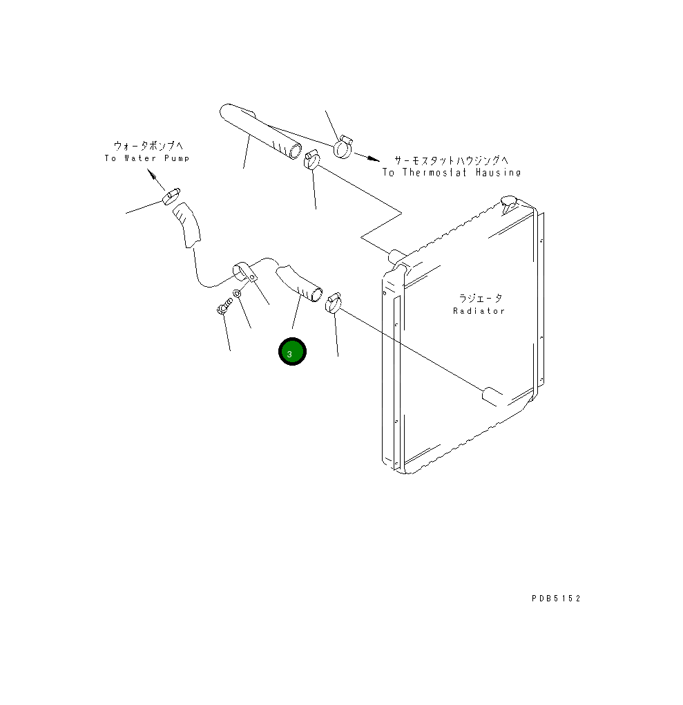 Шланг 20Y-03-21890 Komatsu