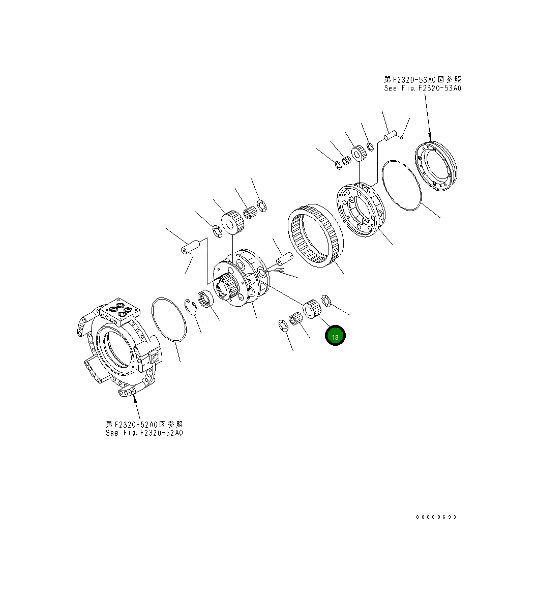 Шестерня 154-15-62441 Komatsu