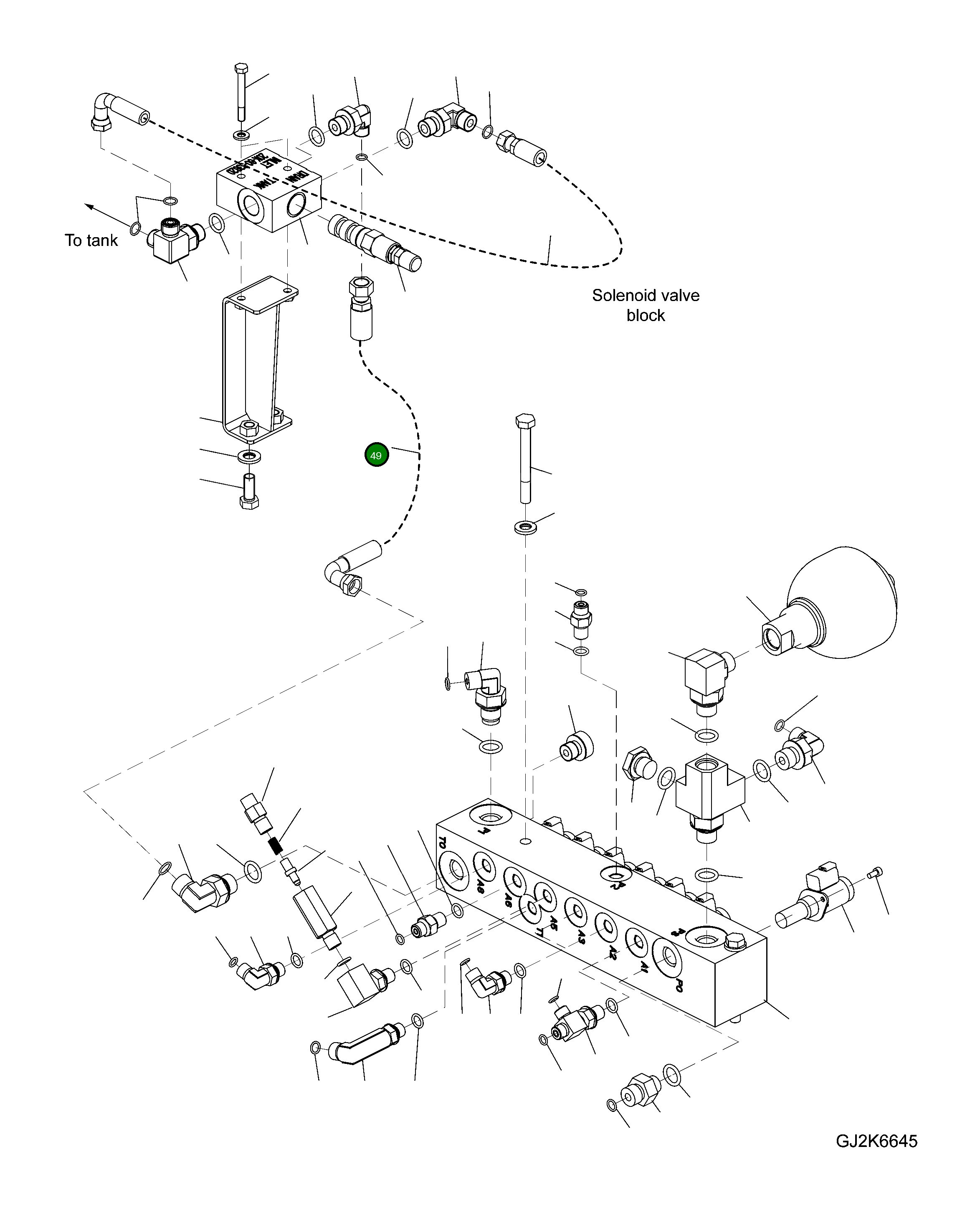 Шланг 02766-003A3 Komatsu