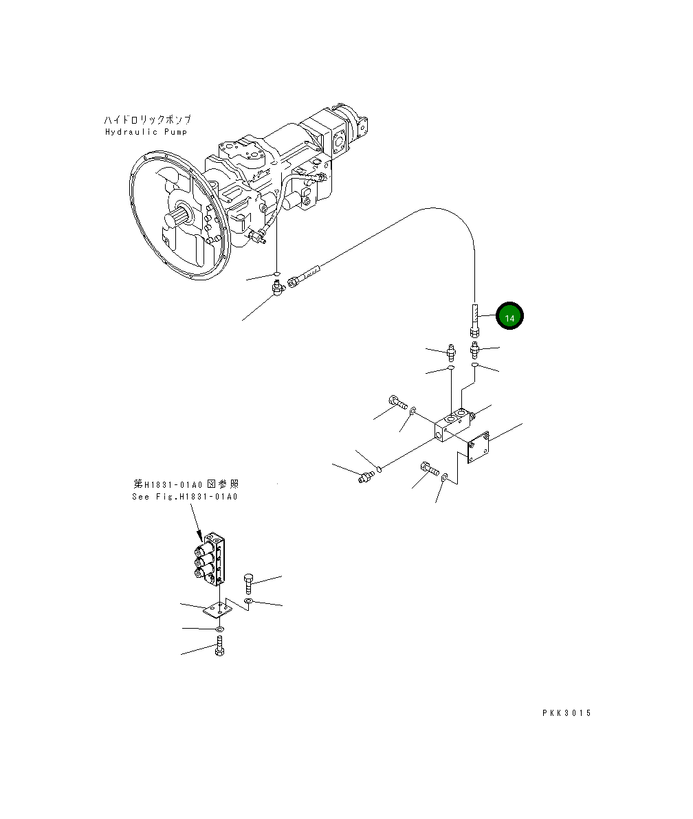 Шланг 14S-62-12710 Komatsu