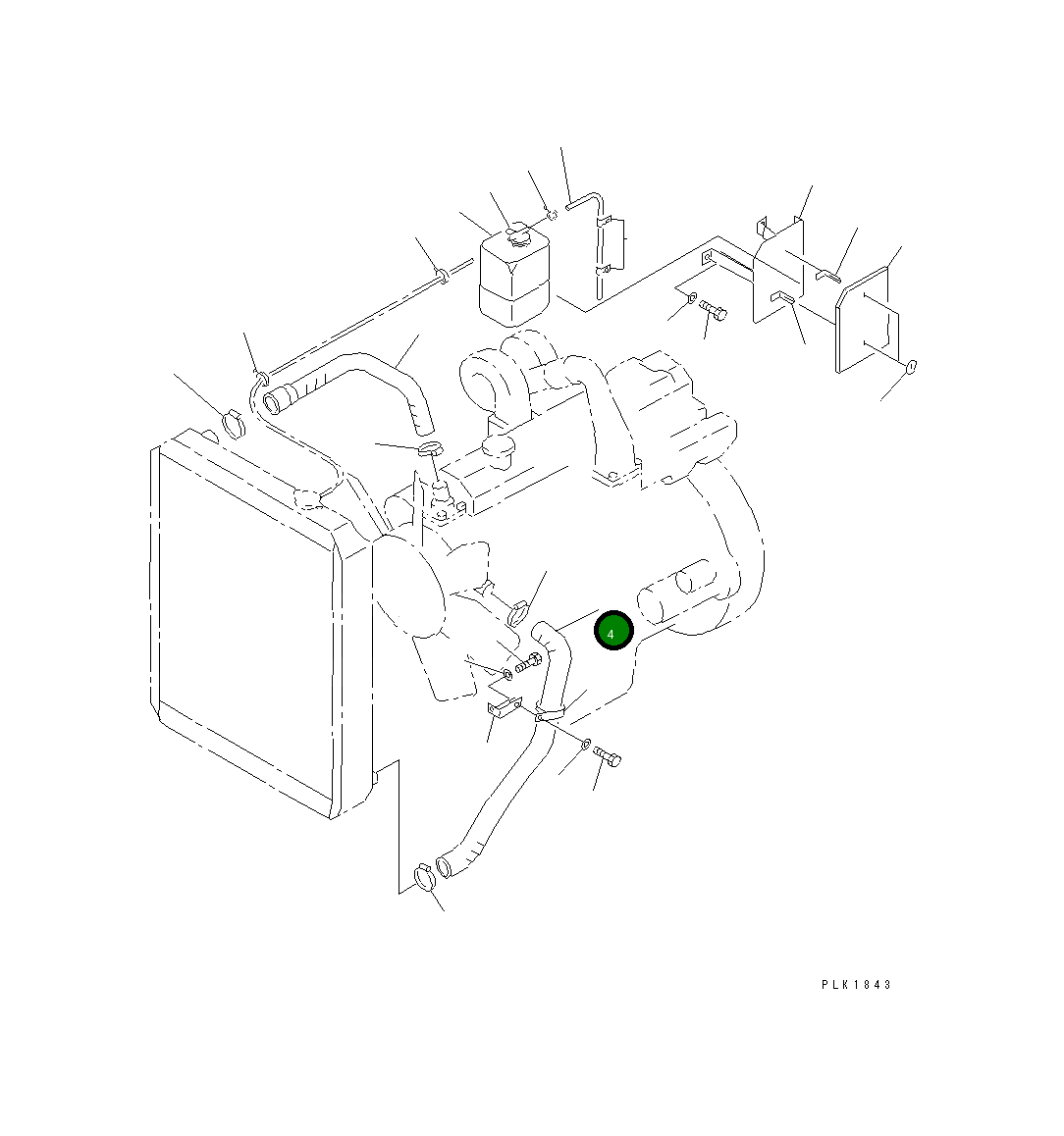 Шланг 13S-03-11321 Komatsu