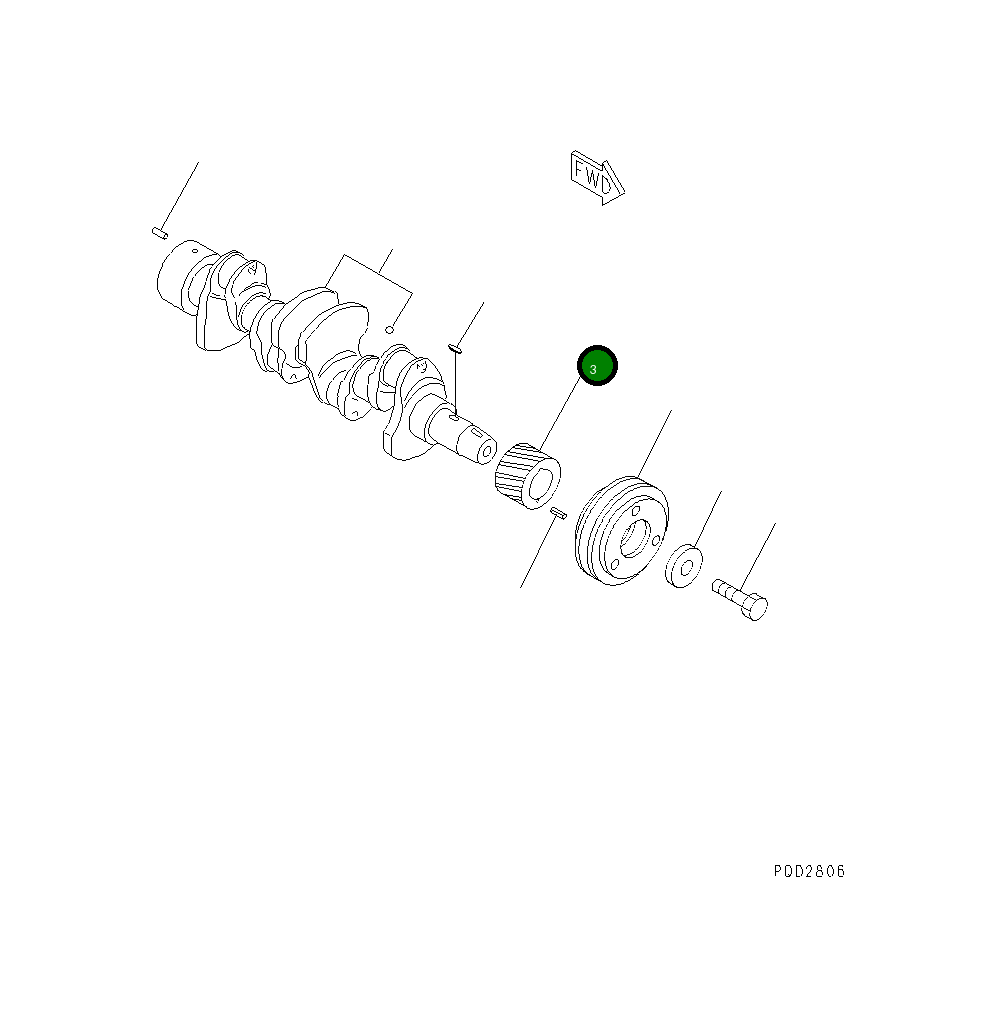 Шестерня 452-642 Komatsu