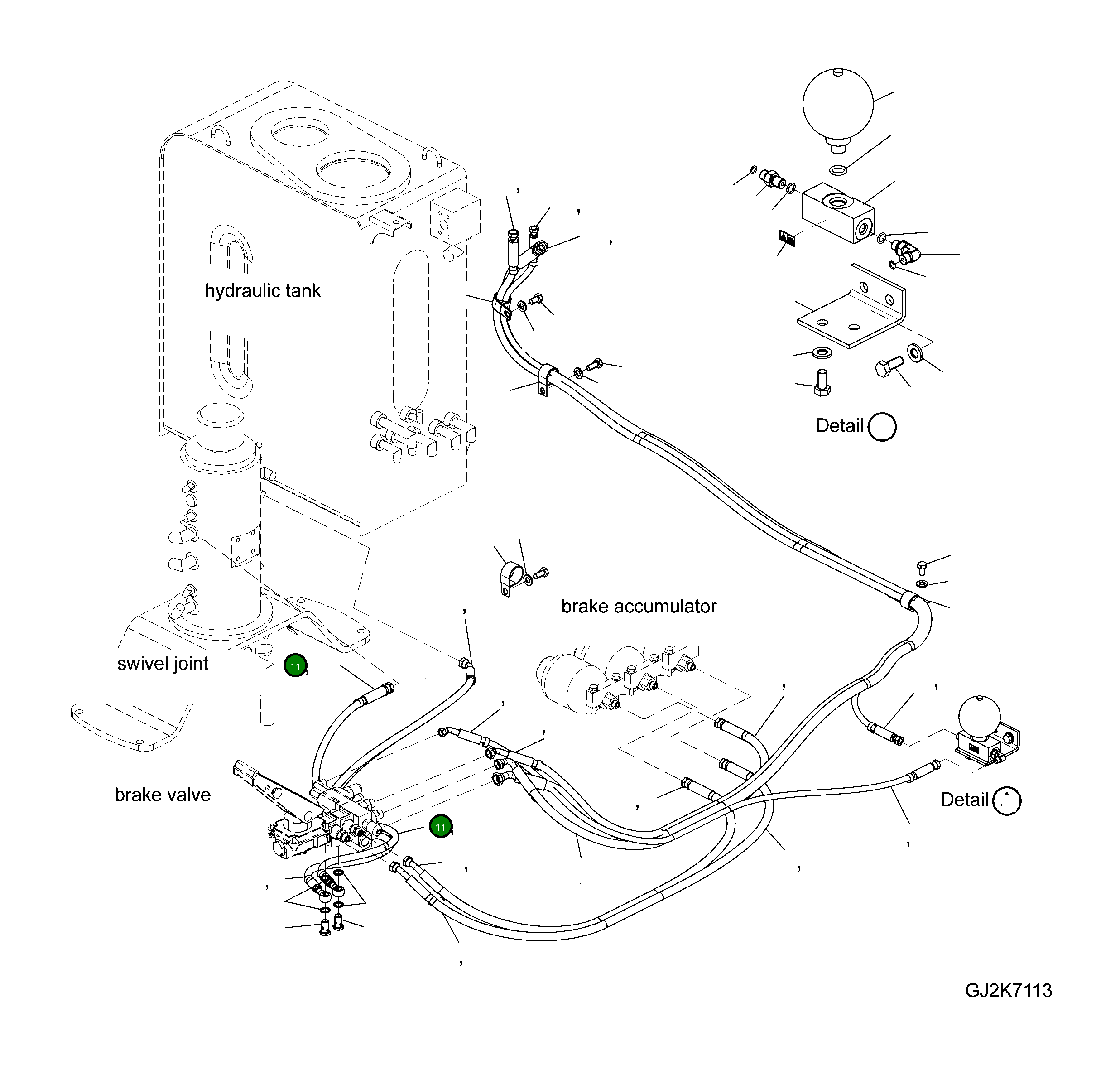 Шланг 20E-62-31650 Komatsu