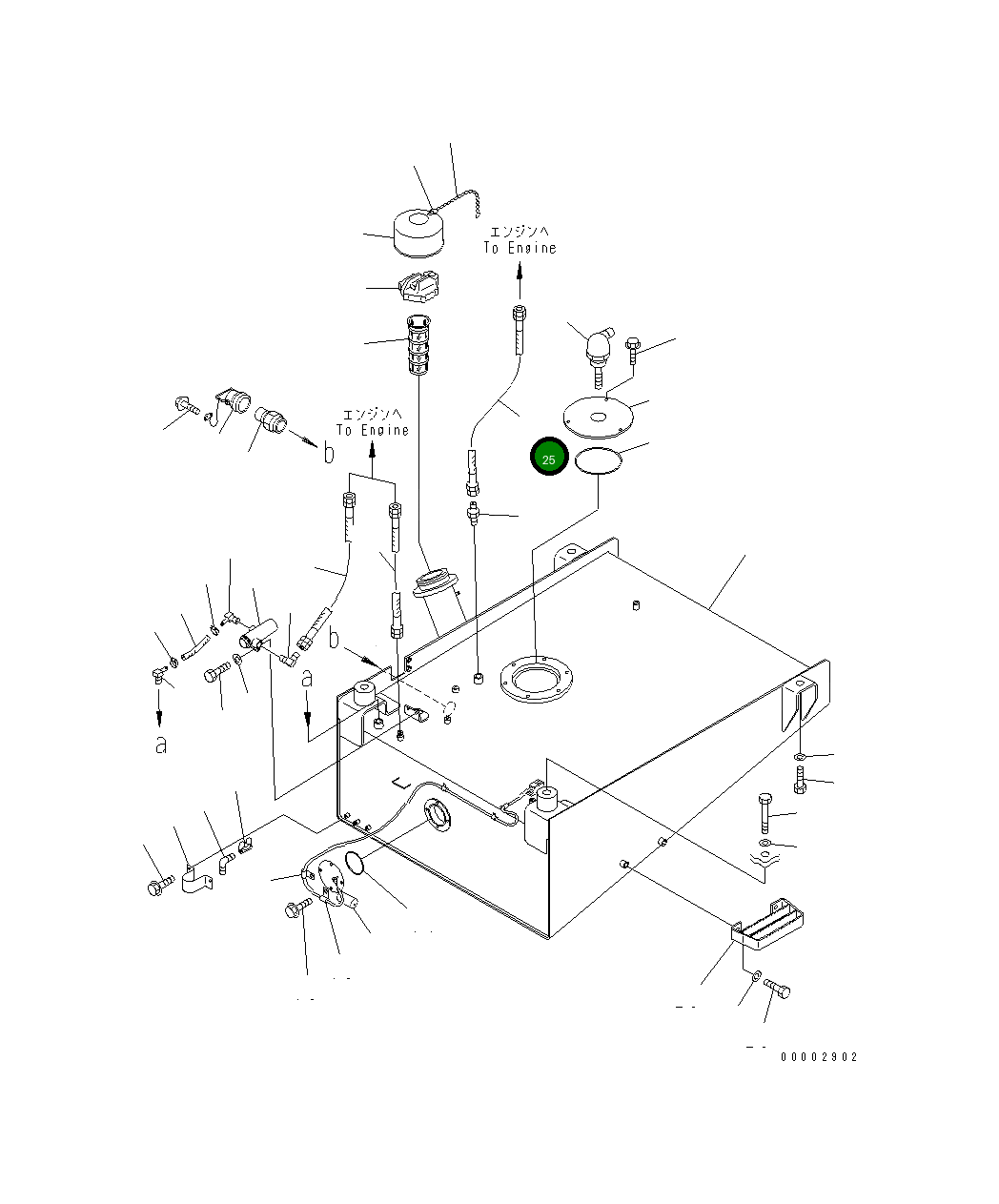 Шланг 07102-203A5 Komatsu