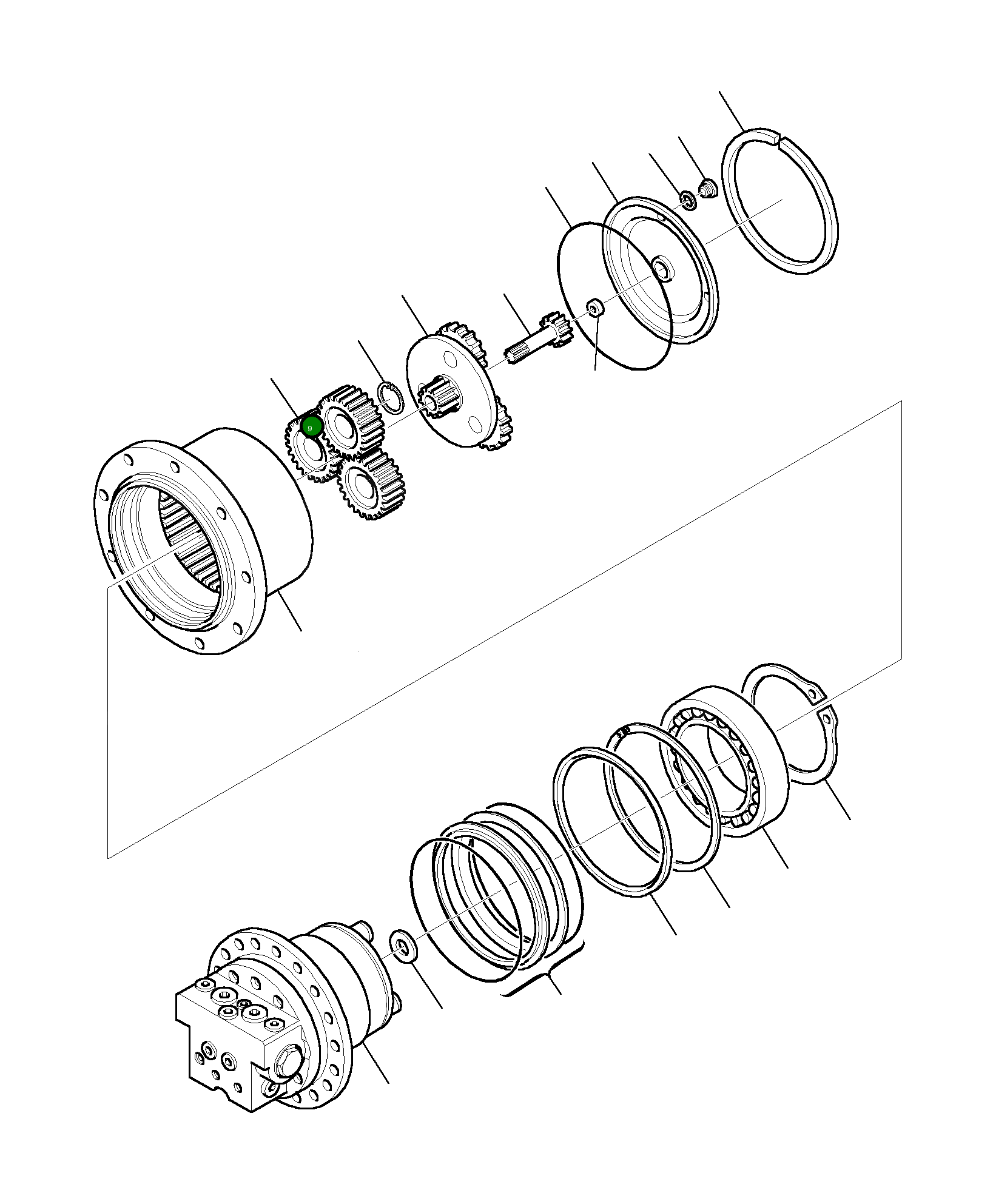 Шестерня 843200585 Komatsu