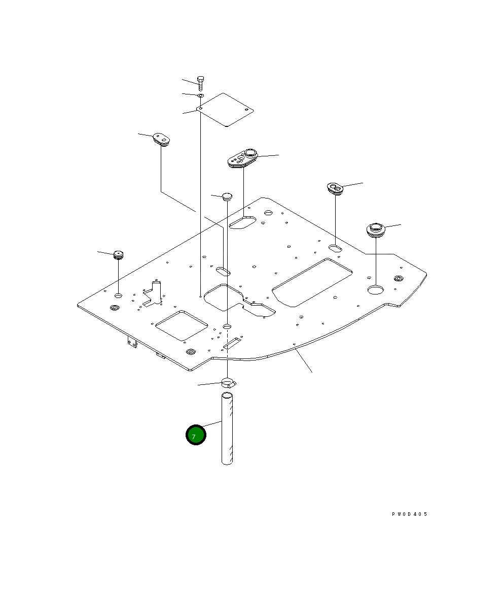 Шланг 07286-03835 Komatsu