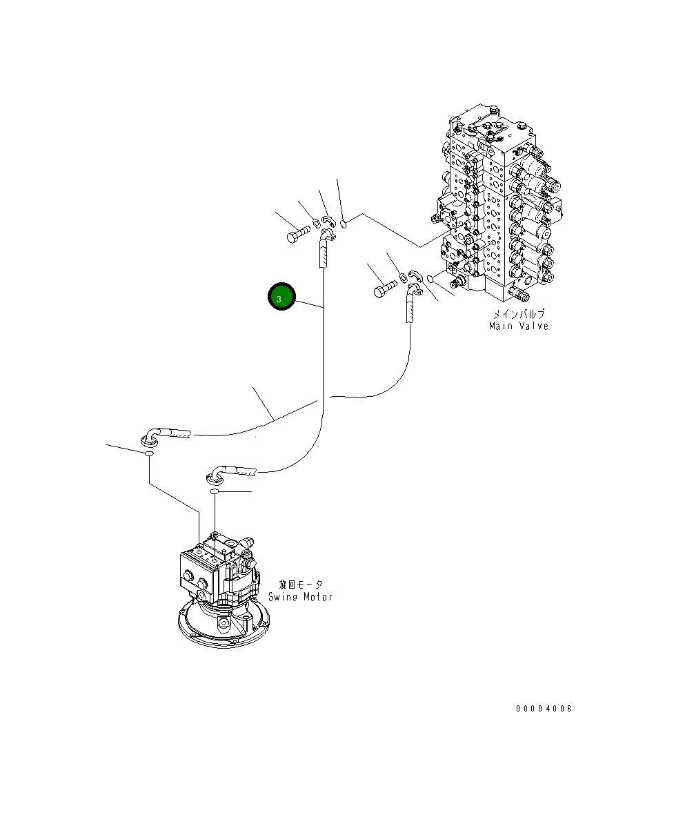 Шланг 206-62-K2280 Komatsu