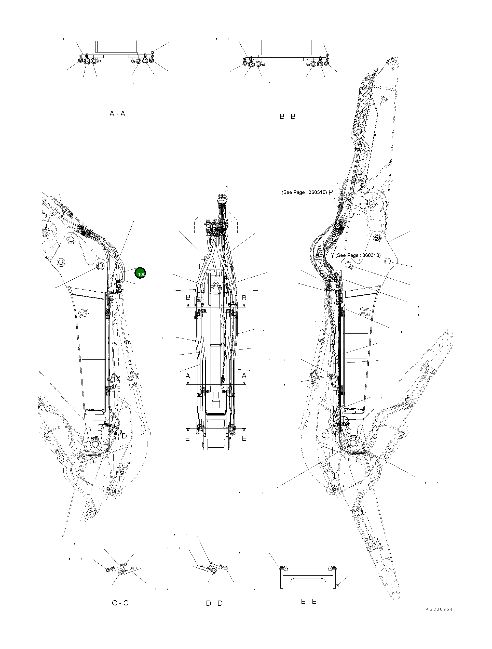 Шланг 07074-01014 Komatsu