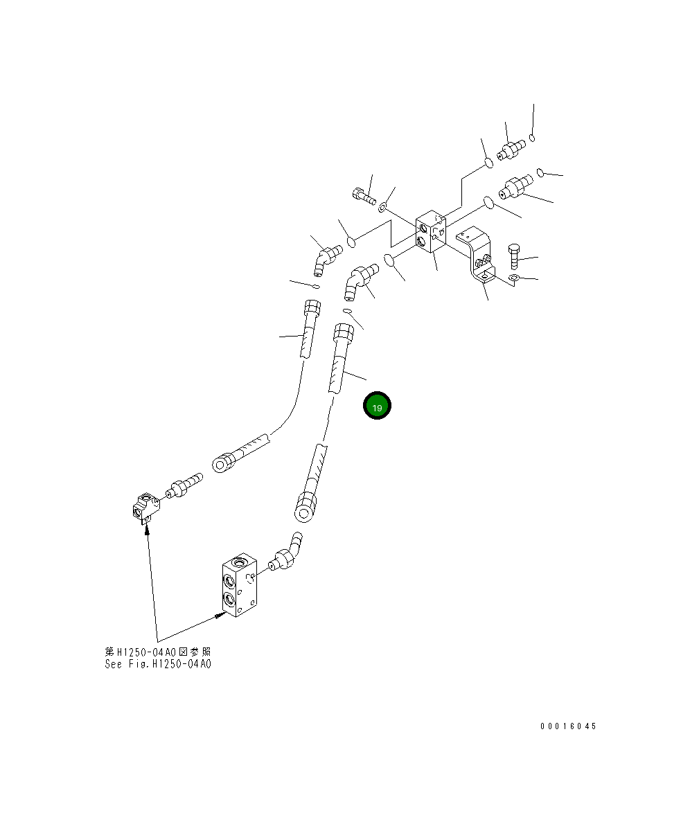 Шланг 07102-206A3 Komatsu
