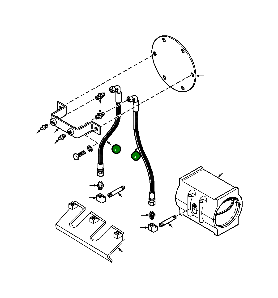 Шланг 1259 157 H1 Komatsu