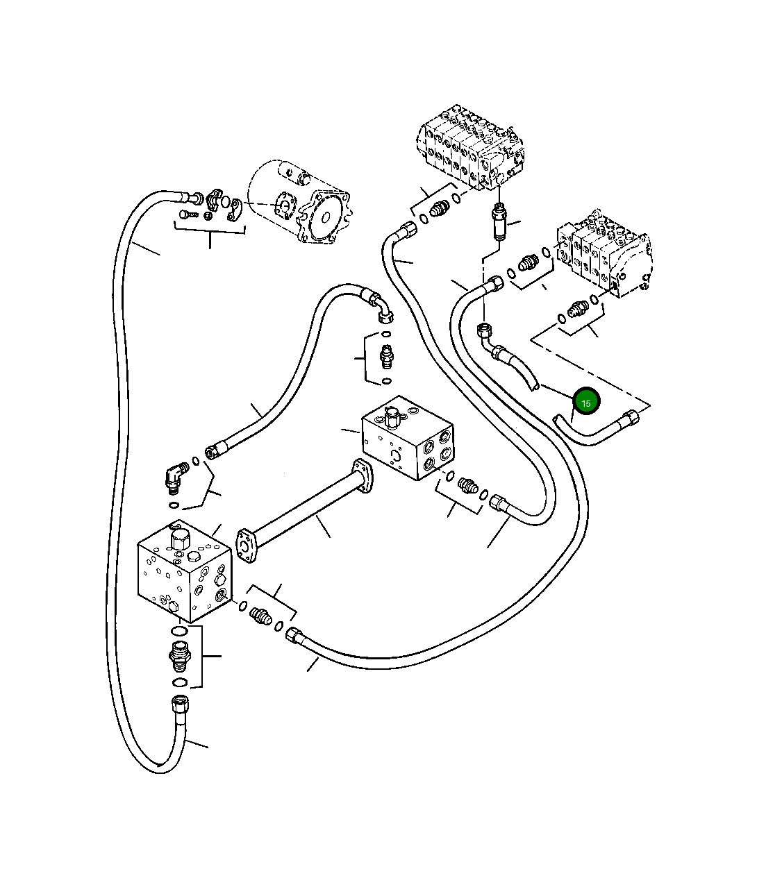Шланг 1439 003 H1 Komatsu