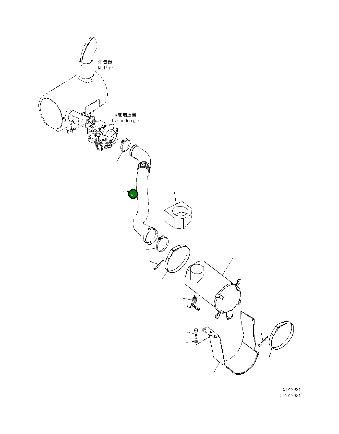 Шланг 20Y-01-41911 Komatsu