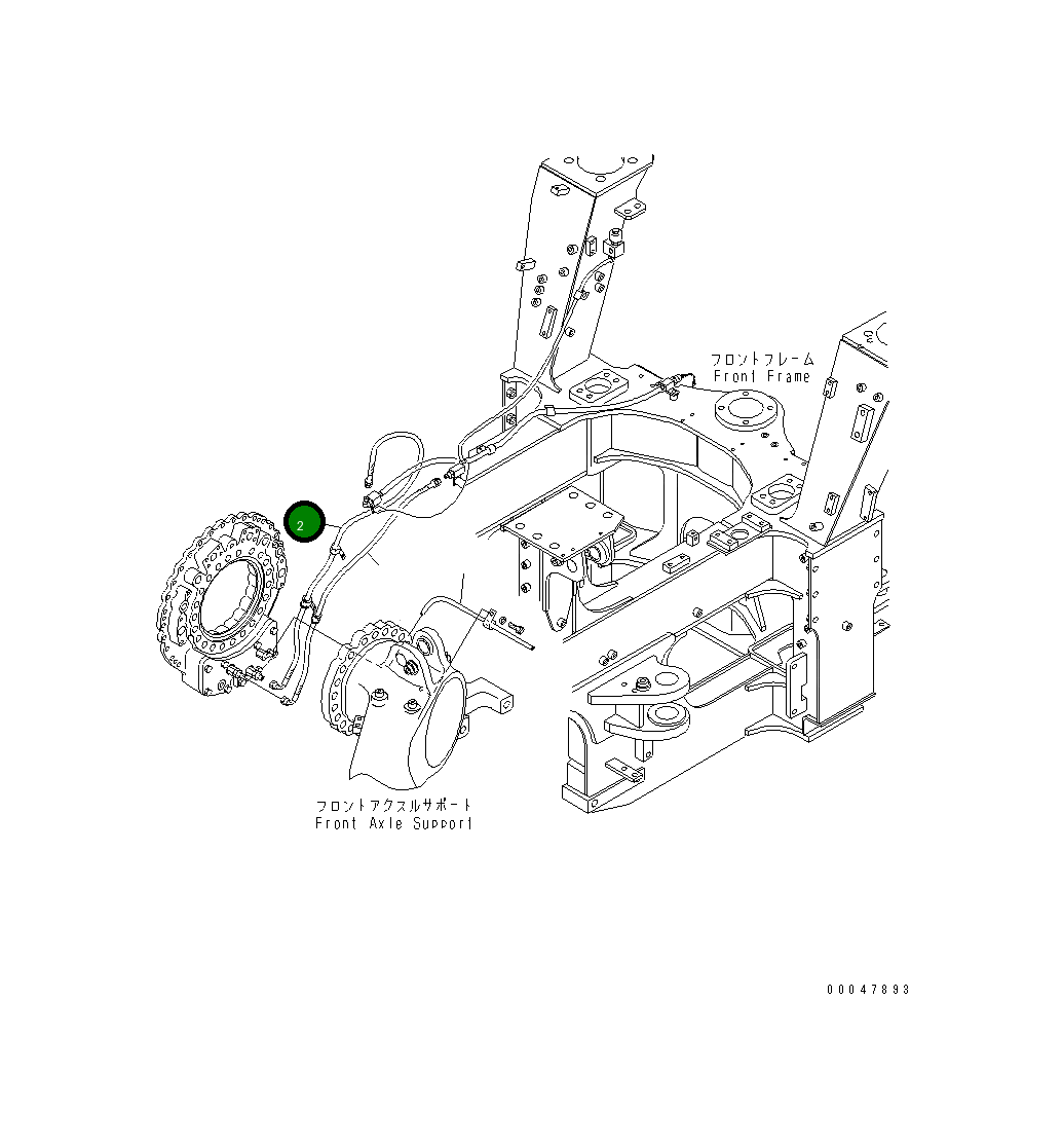Шланг 02761-00313 Komatsu