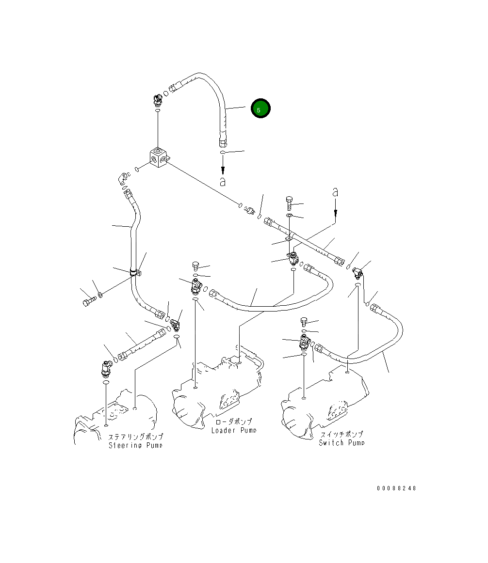 Шланг 124-62-61120 Komatsu