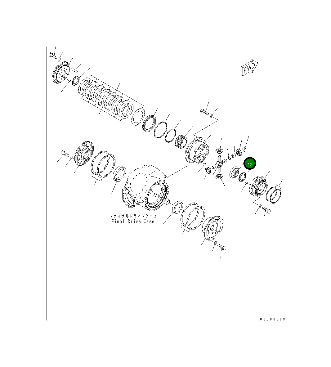 Шестерня 23B-22-31670 Komatsu