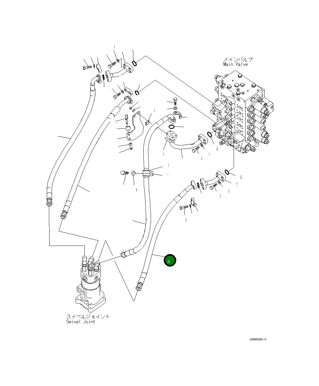 Шланг 205-62-31141 Komatsu