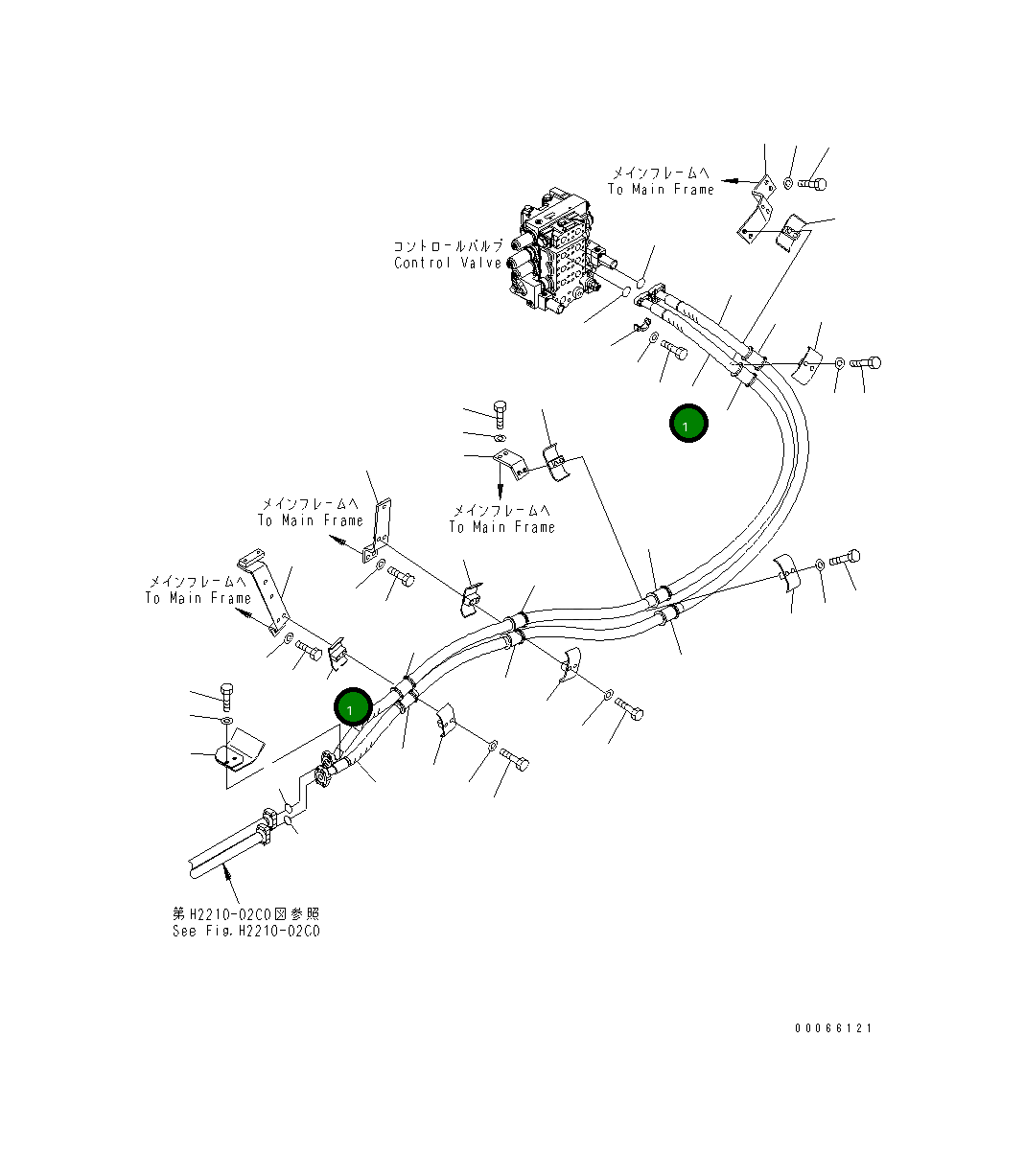 Шланг 154-61-78460 Komatsu