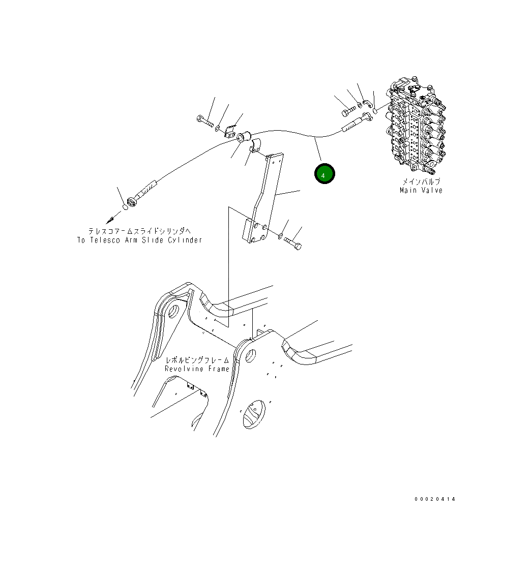Шланг 07097-01023 Komatsu