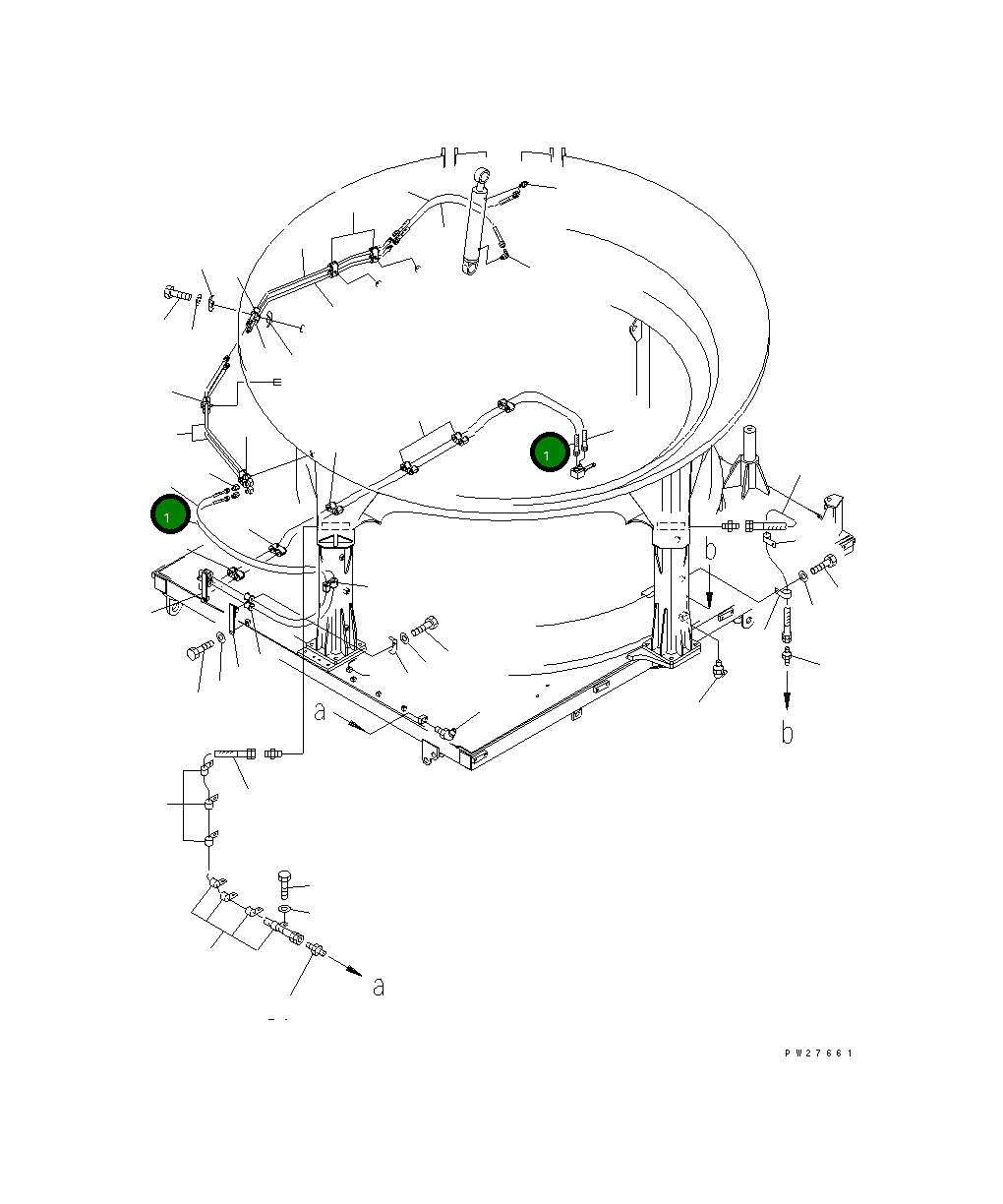 Шланг 07627-40243 Komatsu