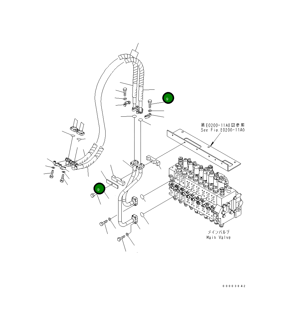 Шланг 20K-62-36780 Komatsu